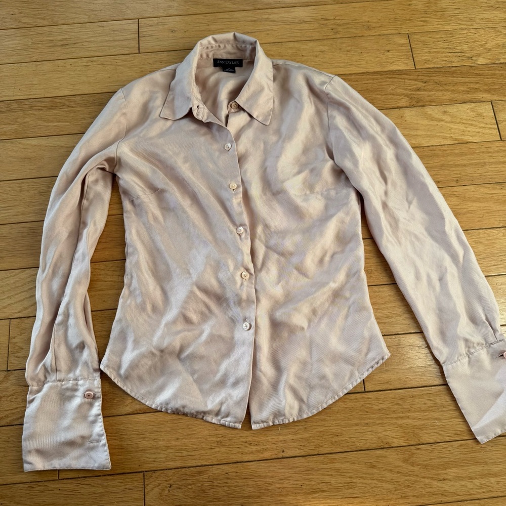 90s button up top- silk